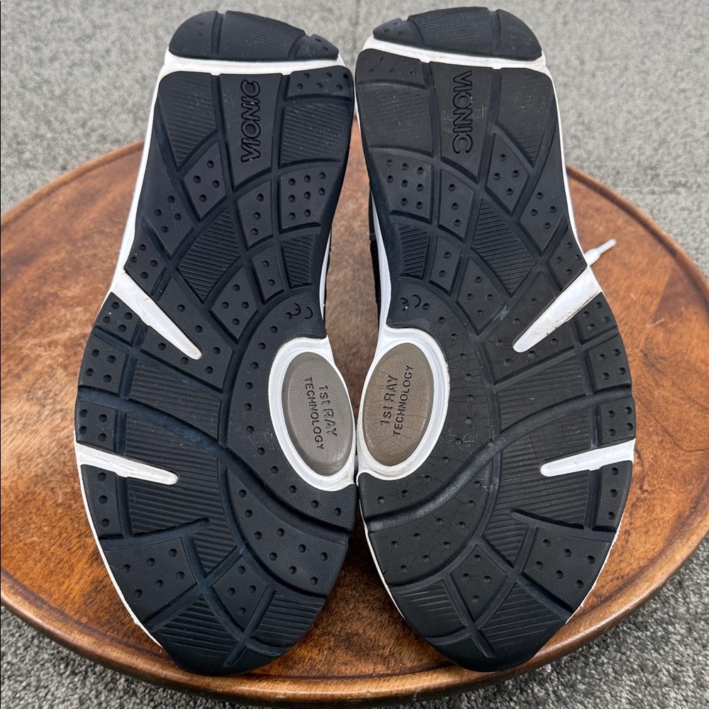 Vionic Women's Gray, Black & White Casual Sneakers - Picture 11 of 15